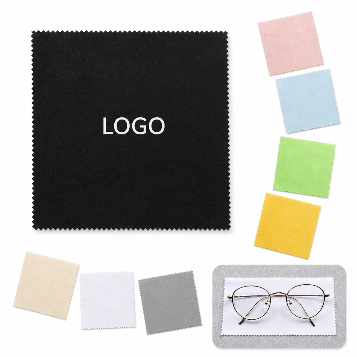 6-Inch Anti-Scratch Eyewear Cleaning Microfiber Cloth
