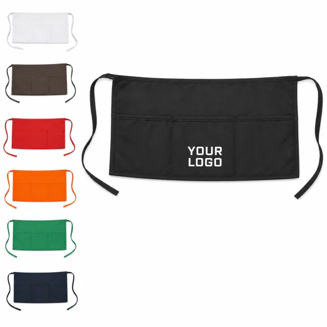 Half Waist Apron with 3 Pockets