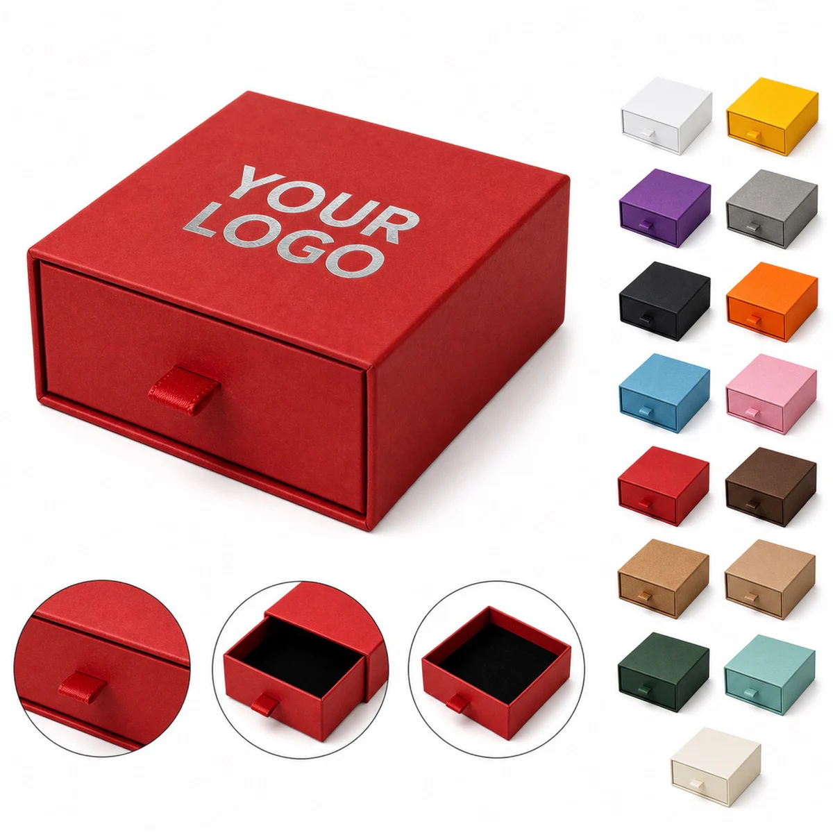 Elegant Square Drawer Gift Box For Jewelry And Promotional Gifts