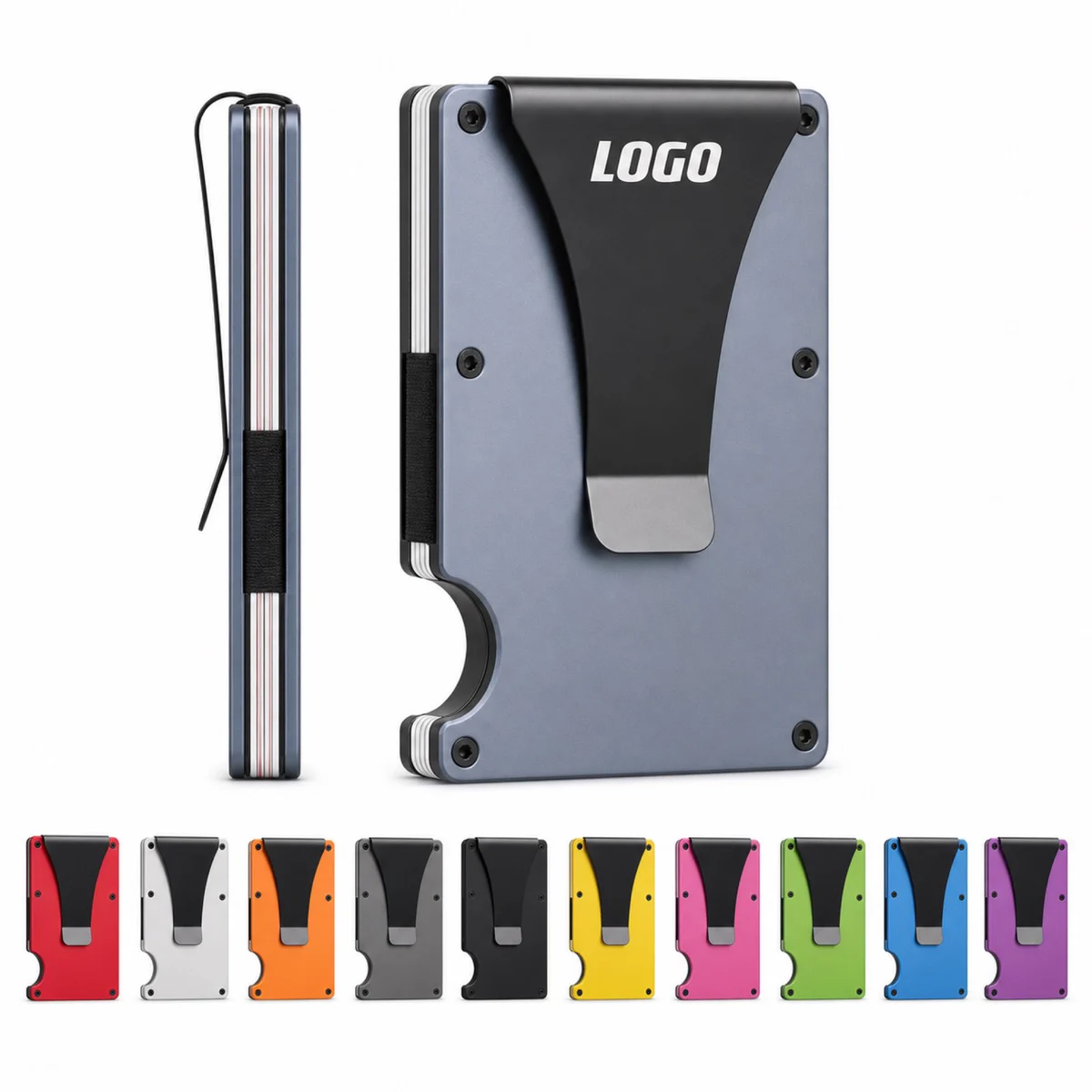 Aluminum Card Case With RFID Blocking And Money Clip