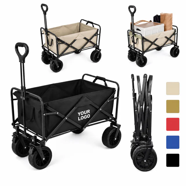 Folding Utility Wagon All Terrain Wheels