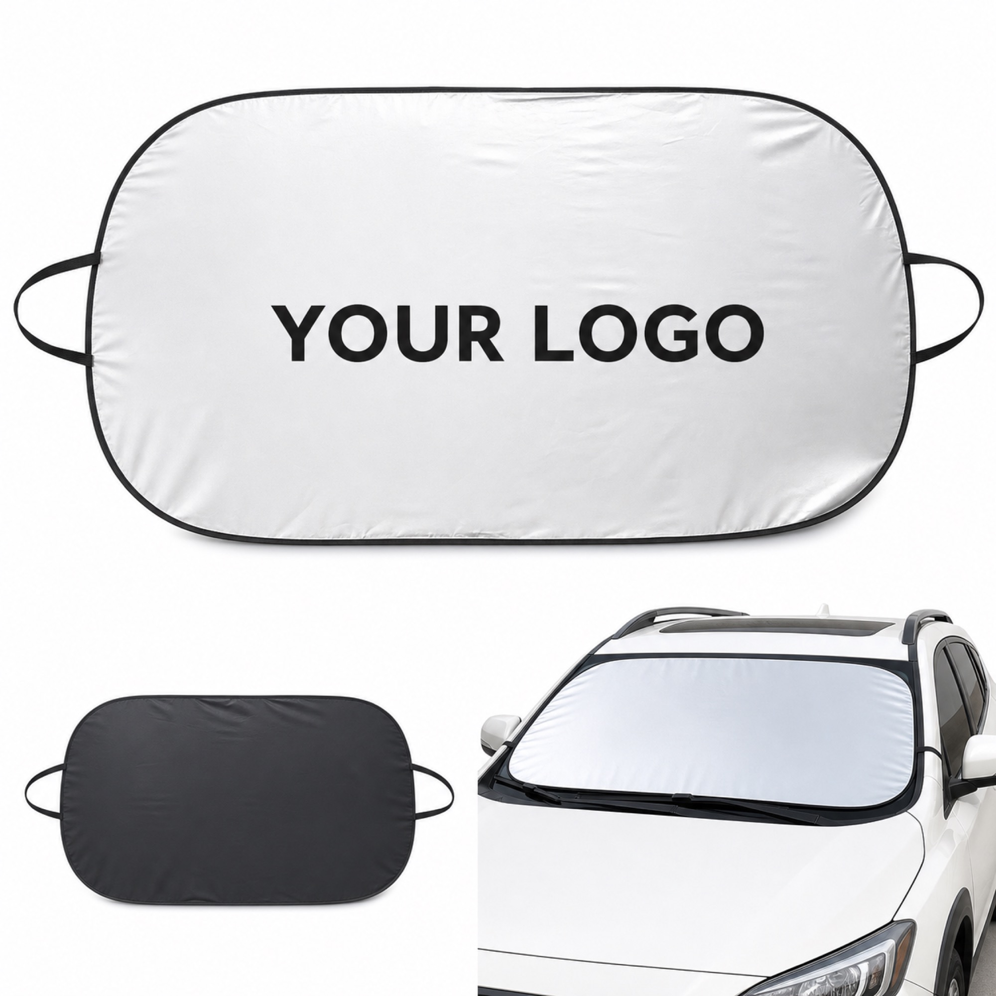 Folding Car Sunshade Front Side