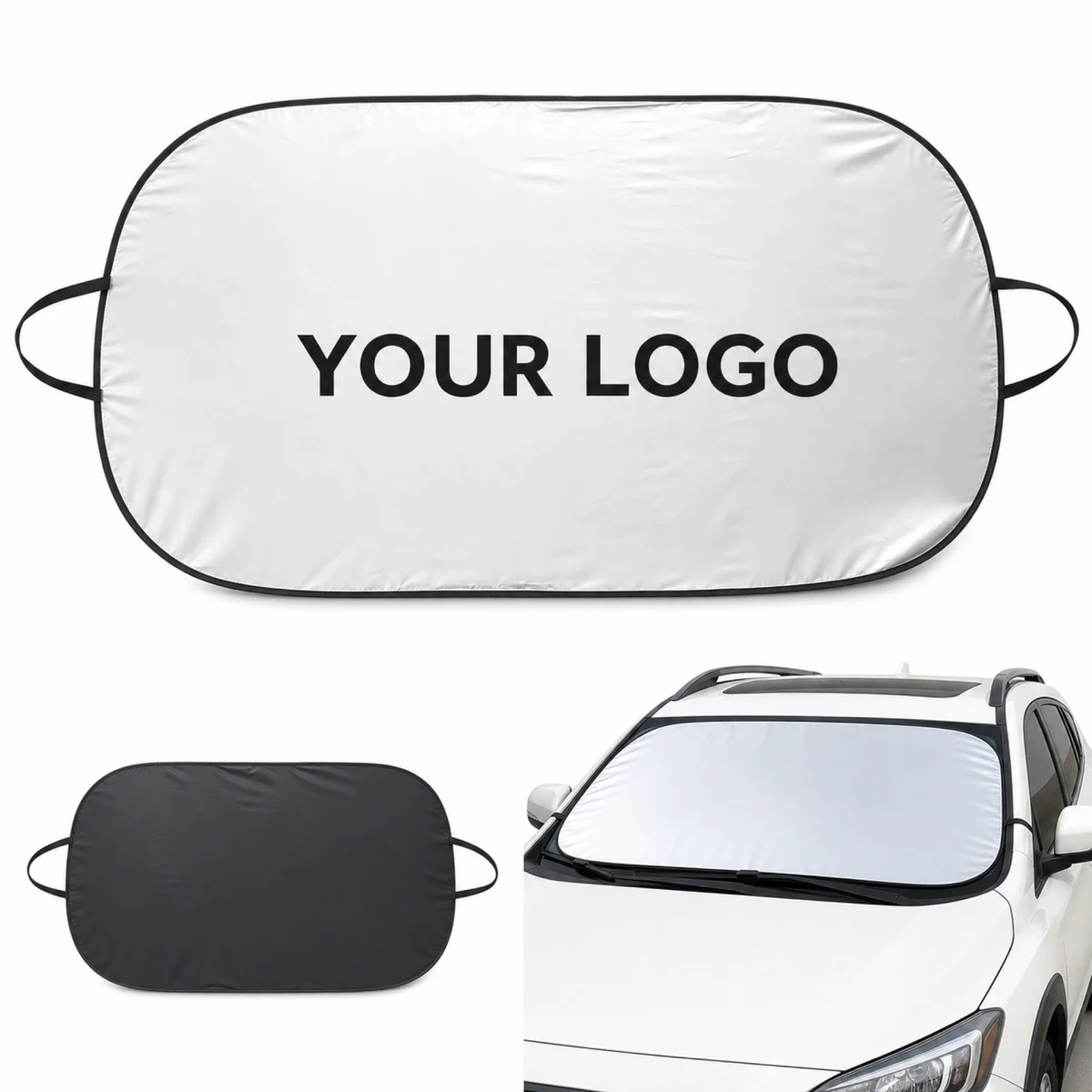 Folding Car Sunshade Front Side