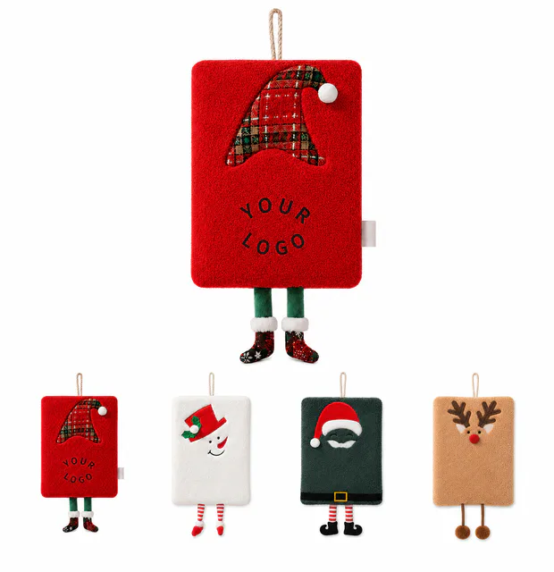 Custom Christmas Hanging Hand Towel With Logo