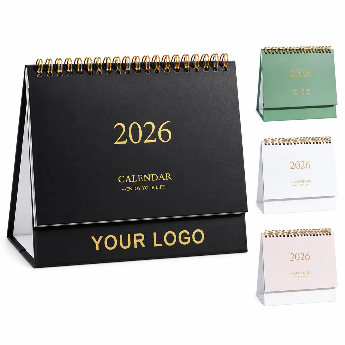 2026 Monthly Desk Calendar With Stickers For Office Planning