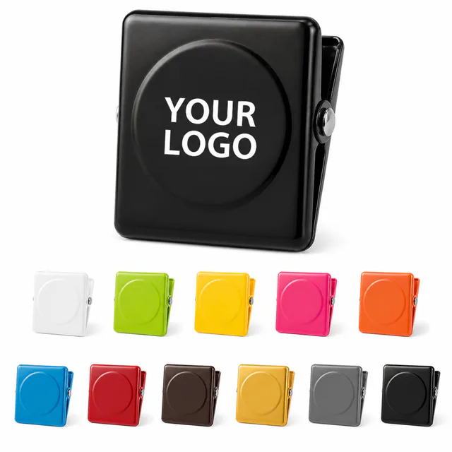 Square Metal Magnetic Clip Multi-Color Strong Magnet Holder