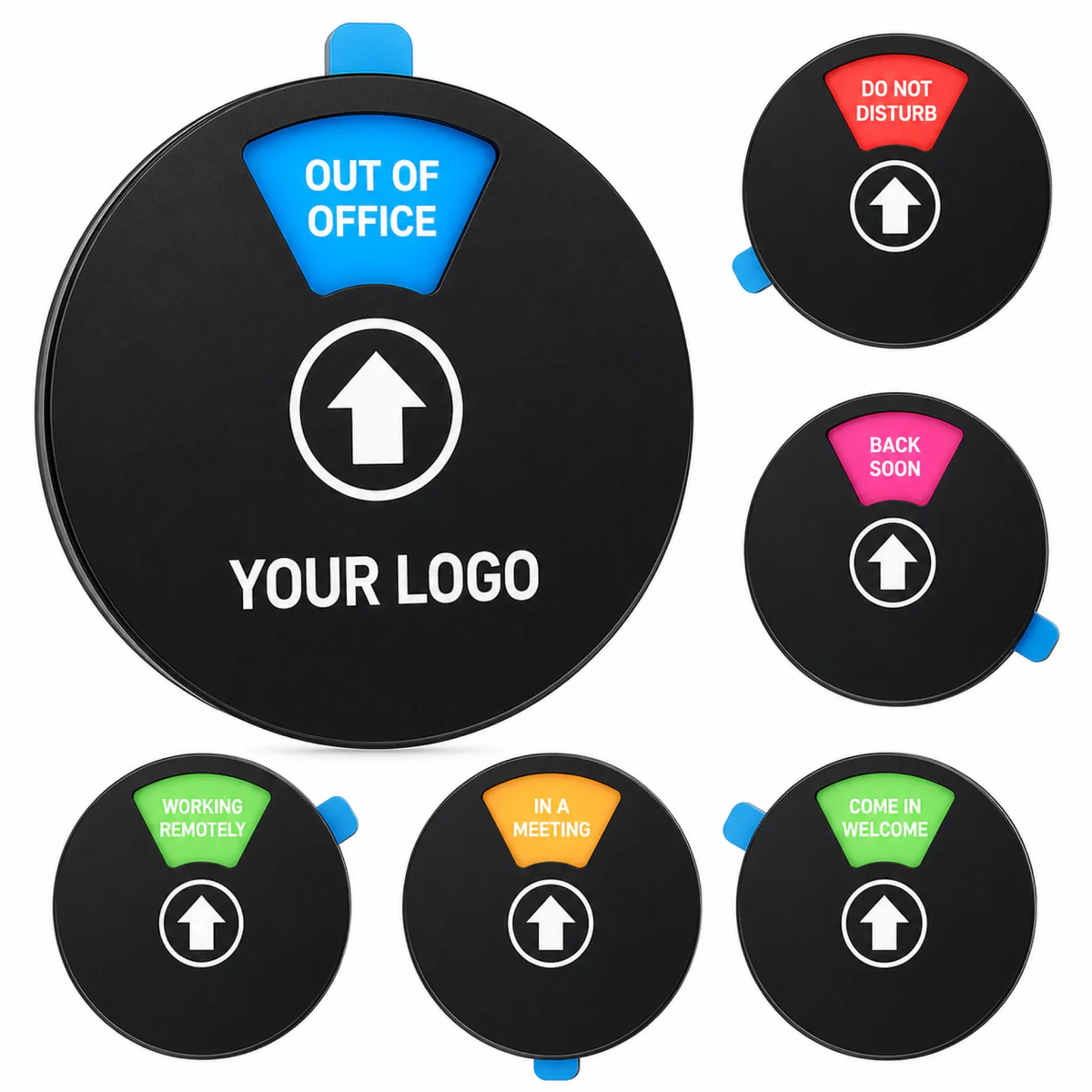 6 Inch Acrylic Office Door Sign With Magnetic Status Display