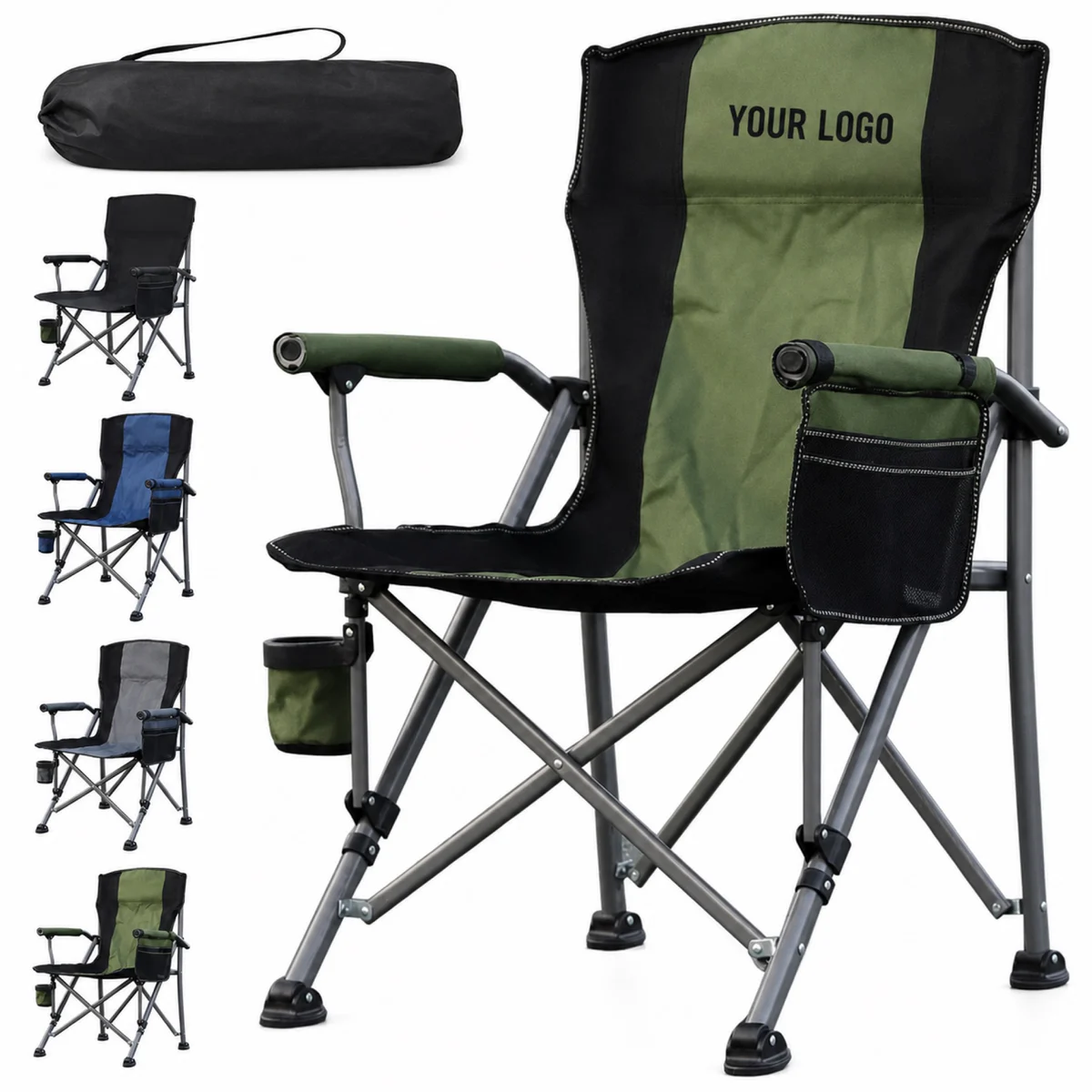 Portable Folding Outdoor Director Chair With Side Pockets