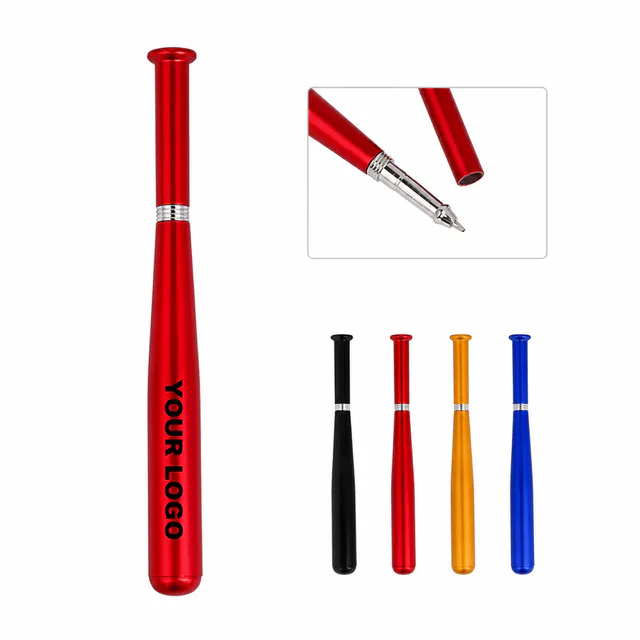 Baseball Bat Shaped ABS Plastic Ballpoint Pen