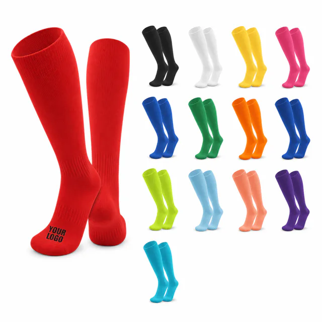 Custom Polyester Athletic Knee High Tube Socks For Sports Teams