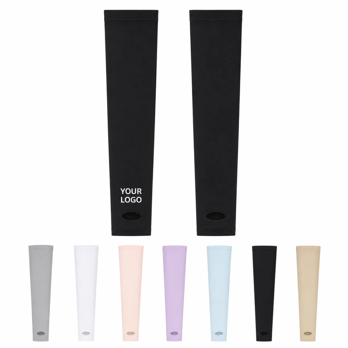 UV Protection Nylon Arm Sleeves For Outdoor Sports And Promotional Use