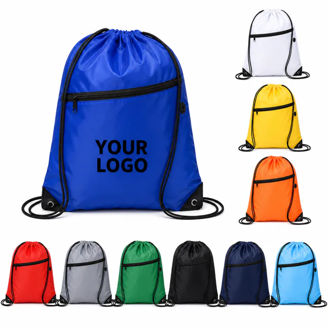 Lightweight Polyester Drawstring Bag For Sports And Promotion