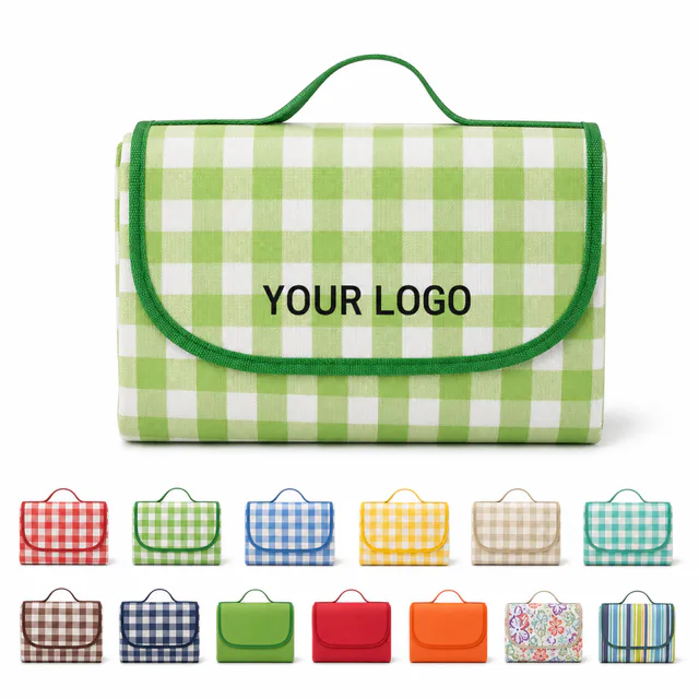 Waterproof Picnic Blanket 600D Oxford Fabric With PVC Backing