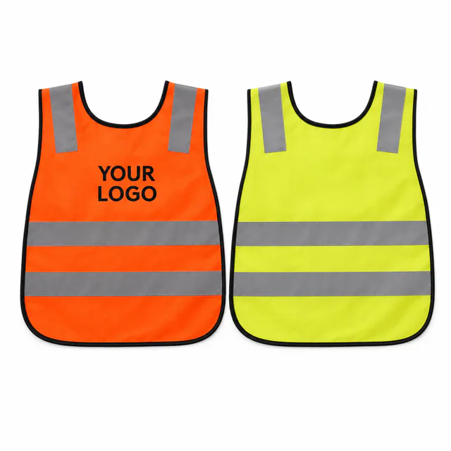 Kids Reflective Safety Vest Custom Promotional Polyester 80gsm