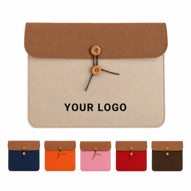 Custom Felt Button Storage Bag For Promotional Branding