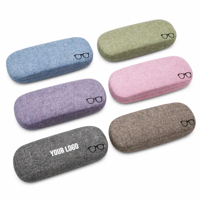 Custom PU Hard Shell Glasses Storage Box For Promotional Eyewear