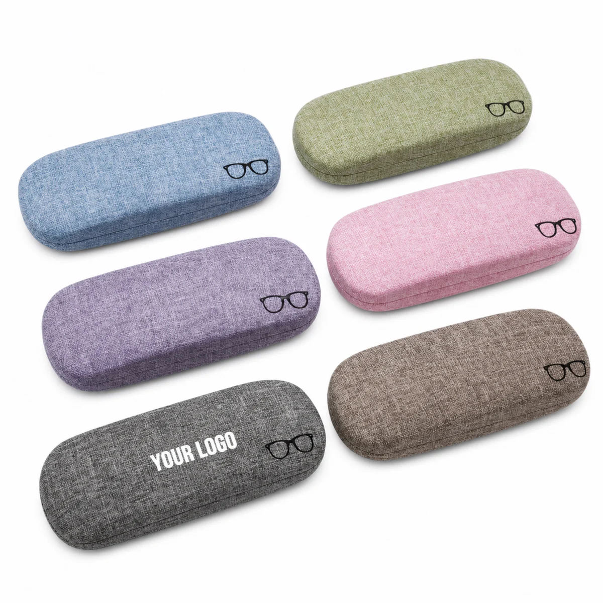 Custom PU Hard Shell Glasses Storage Box For Promotional Eyewear