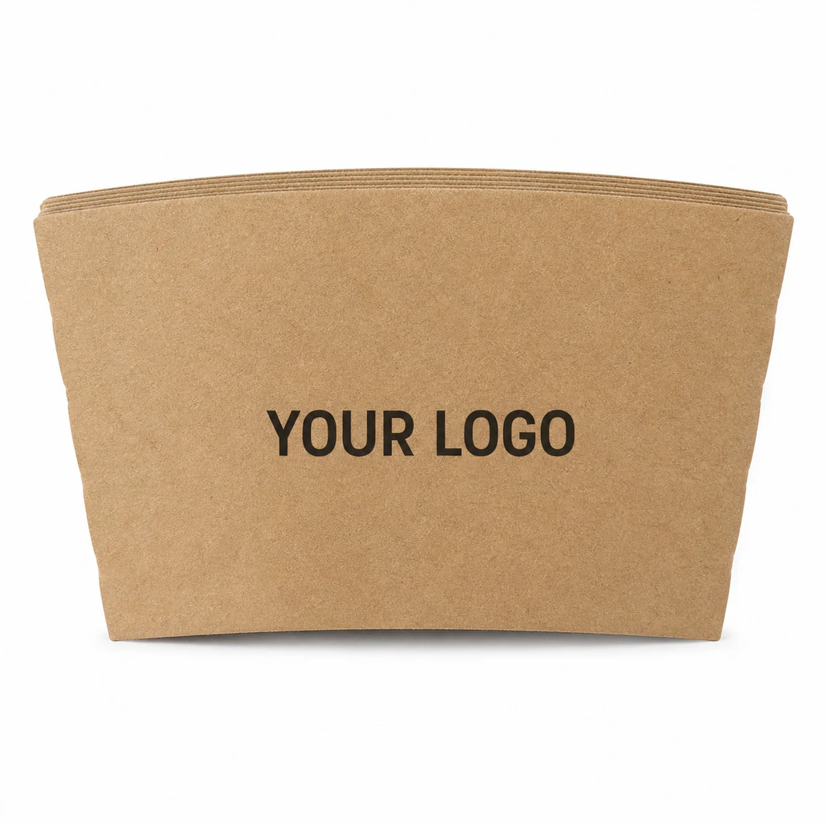 Custom Kraft Paper Coffee Sleeve Personalized Logo Heat Protector