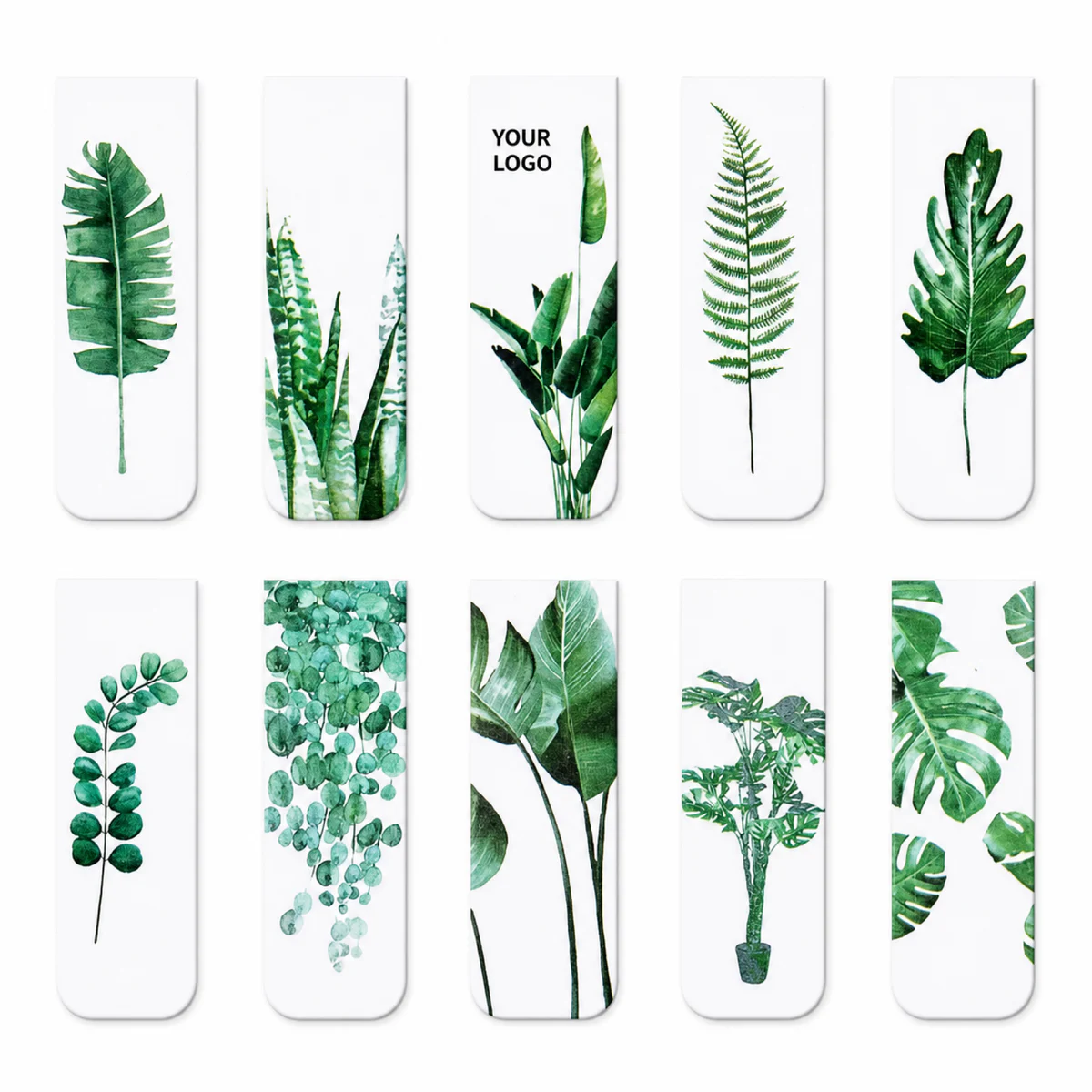 Magnetic Folding Bookmarks Set Of 10 Polypropylene Plastic Custom Logo
