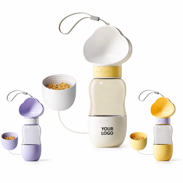 16oz And 7oz 2-In-1 Puppy Water And Food Bottle