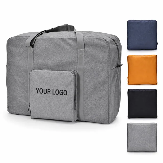 Foldable Waterproof Oxford Travel Duffel Bag With Luggage Sleeve