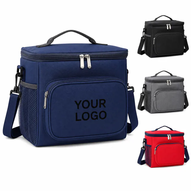 Insulated 600D Oxford Reusable Lunch Bag With Adjustable Shoulder Strap