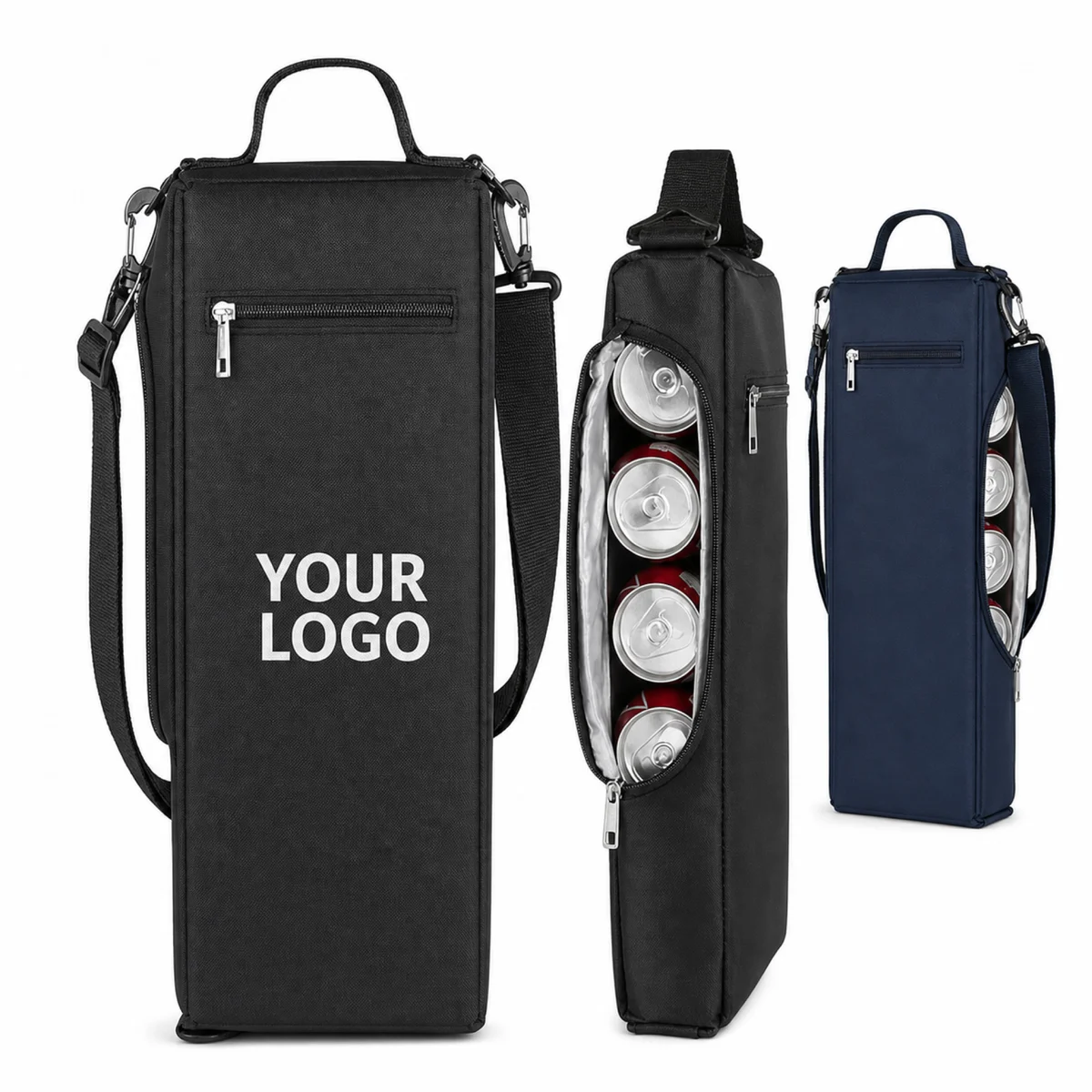 Custom Insulated Golf Bag Cooler Tote With Zipper Closure And Shoulder Strap