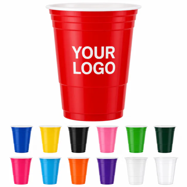 Customized 16 Oz Plastic Stadium Cups For Promotional Events