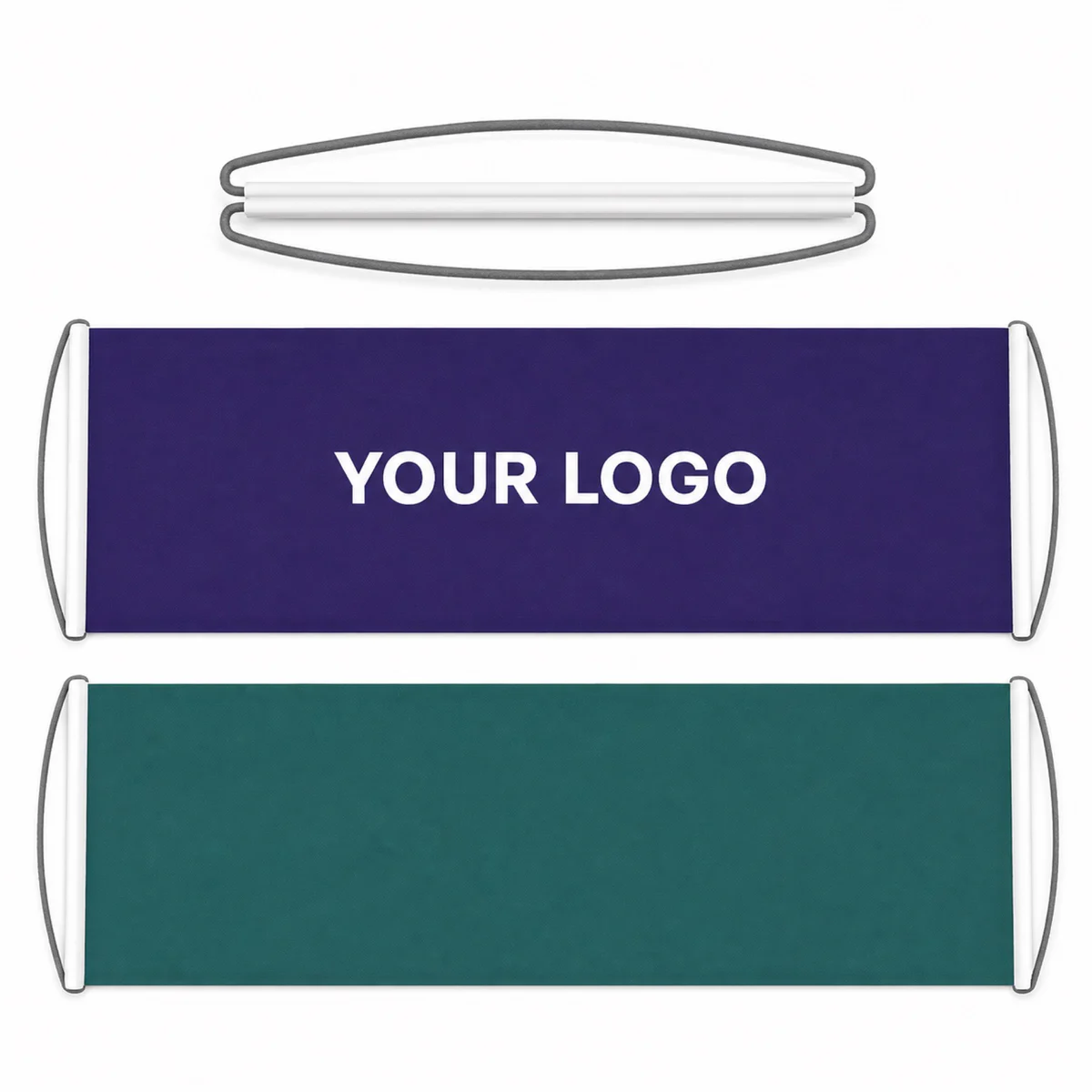 Custom Retractable PET Handheld Roll Banner For Promotional Events