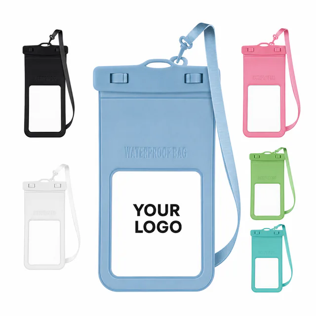 Waterproof PVC Cell Phone Dry Bag With Dual Side Locks
