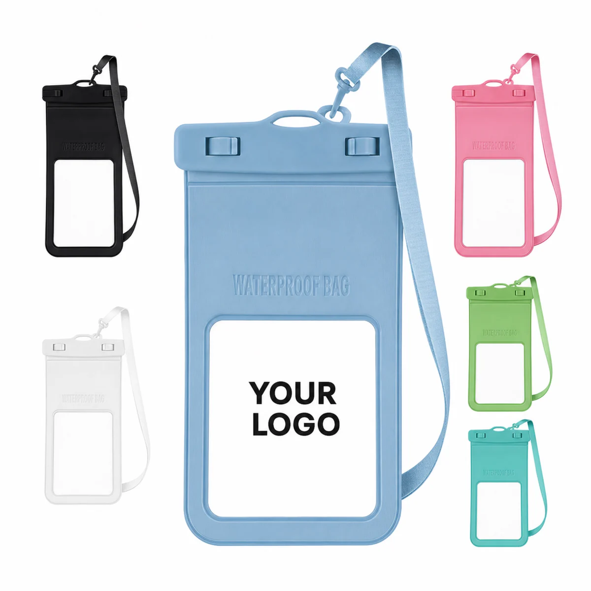 Waterproof PVC Cell Phone Dry Bag With Dual Side Locks