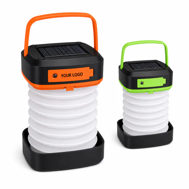 Foldable Solar And USB LED Camping Lantern For Promotional Giveaways