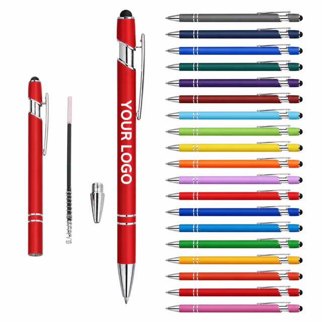 Multi Color Metal Touch Screen Stylus Ballpoint Pen