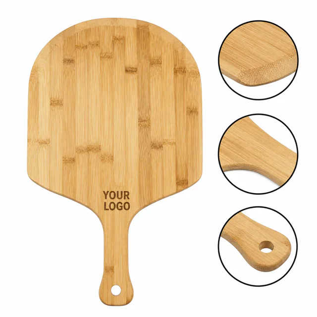 Bamboo Pizza Peel Paddle With Ergonomic Handle