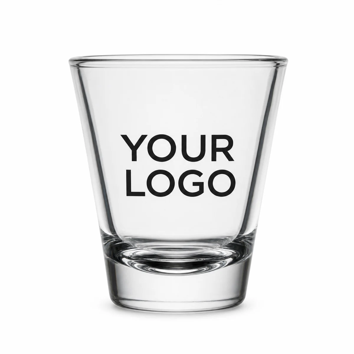 2 Oz V-Shaped Shot Glass Clear Glass Drinkware