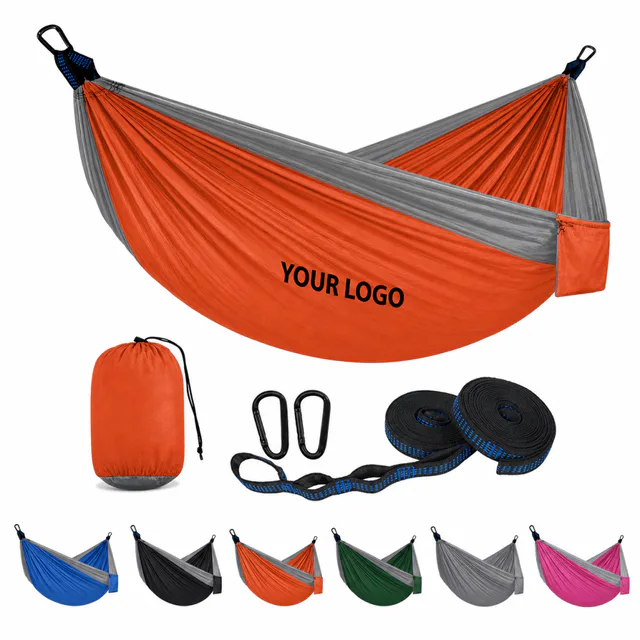 Single Or Double Camping Hammock Nylon Outdoor