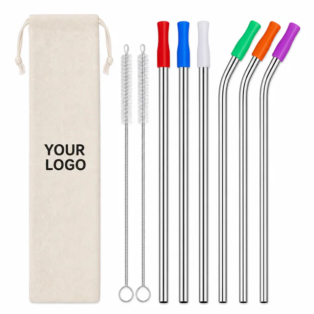 Stainless Steel Reusable Straw Set For 40 Oz Stanley Tumbler Cup