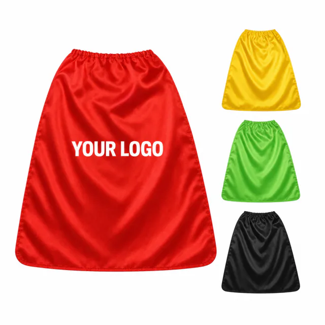 Children's Polyester Satin Hero Cape for Promotional Events