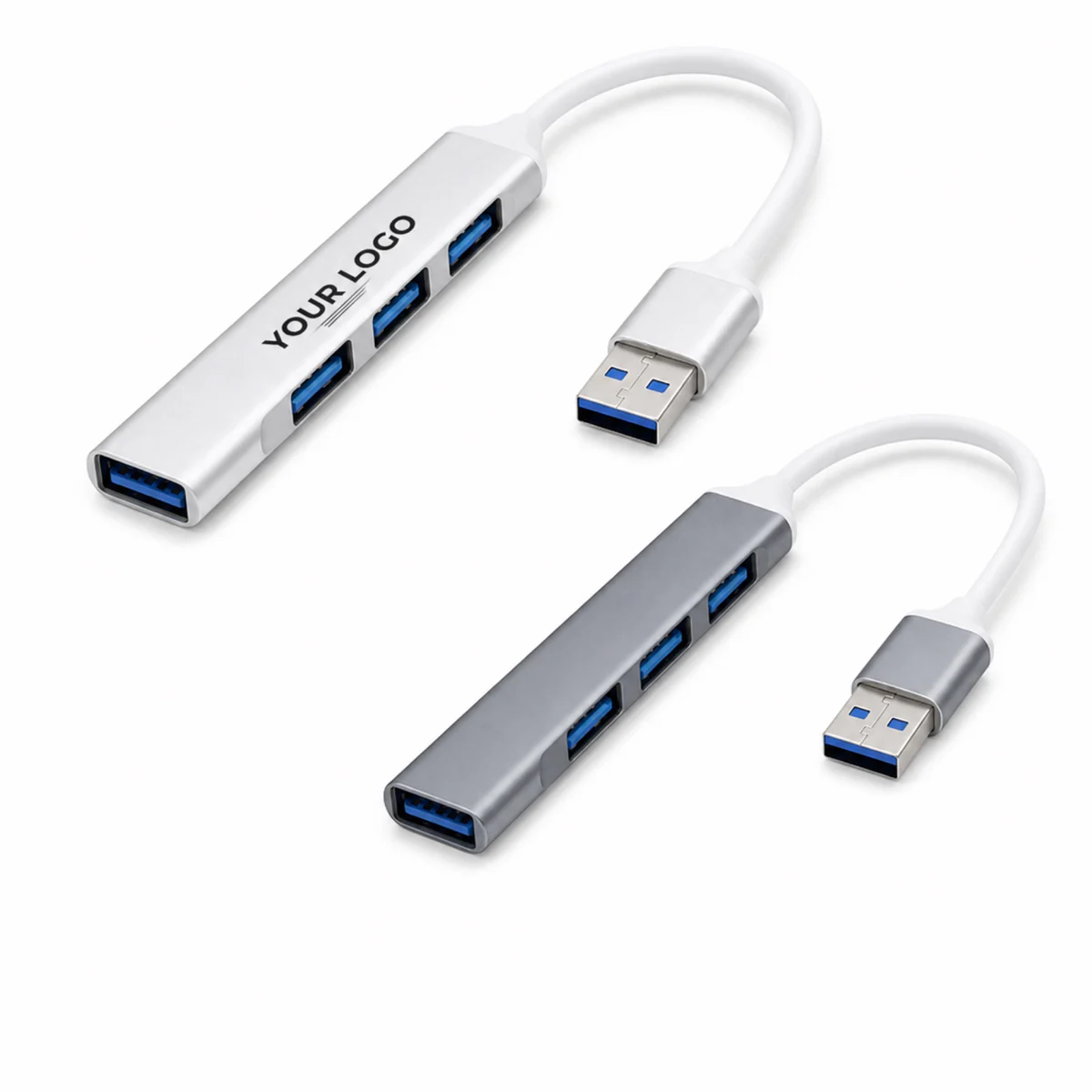 USB 4 In 1 Docking Station Aluminum Alloy Multi Interface Converter