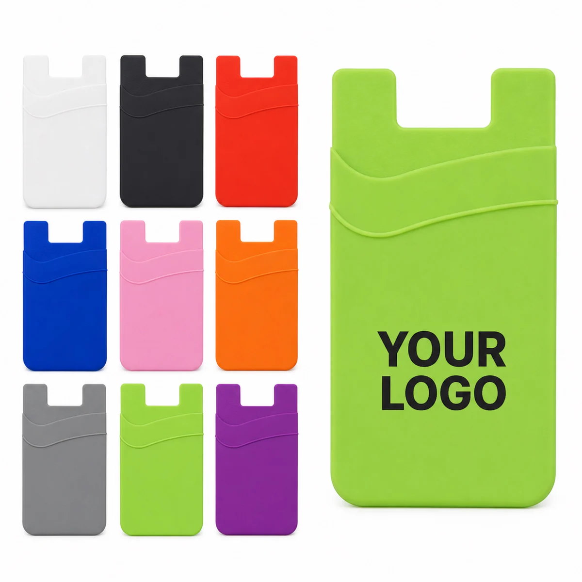 Multi Pocket Silicone Phone Wallet Card Holder