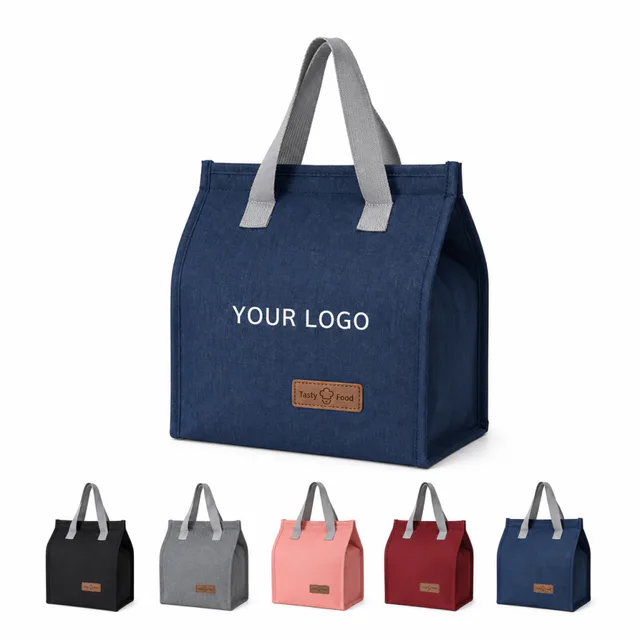 Insulated Cooler Tote Bag With Aluminum Foil Lining And Cationic Fabric