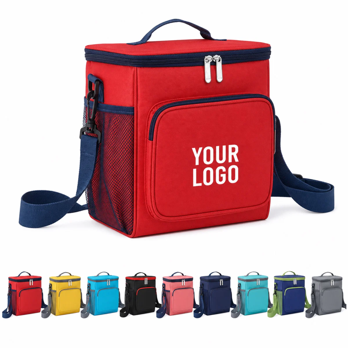 Insulated Oxford Cooler Bag With Adjustable Shoulder Strap