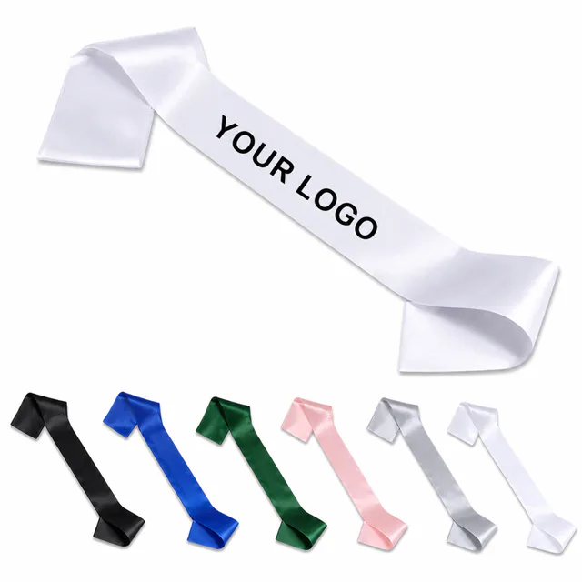 Custom Satin Pageant Sash For Promotional Events