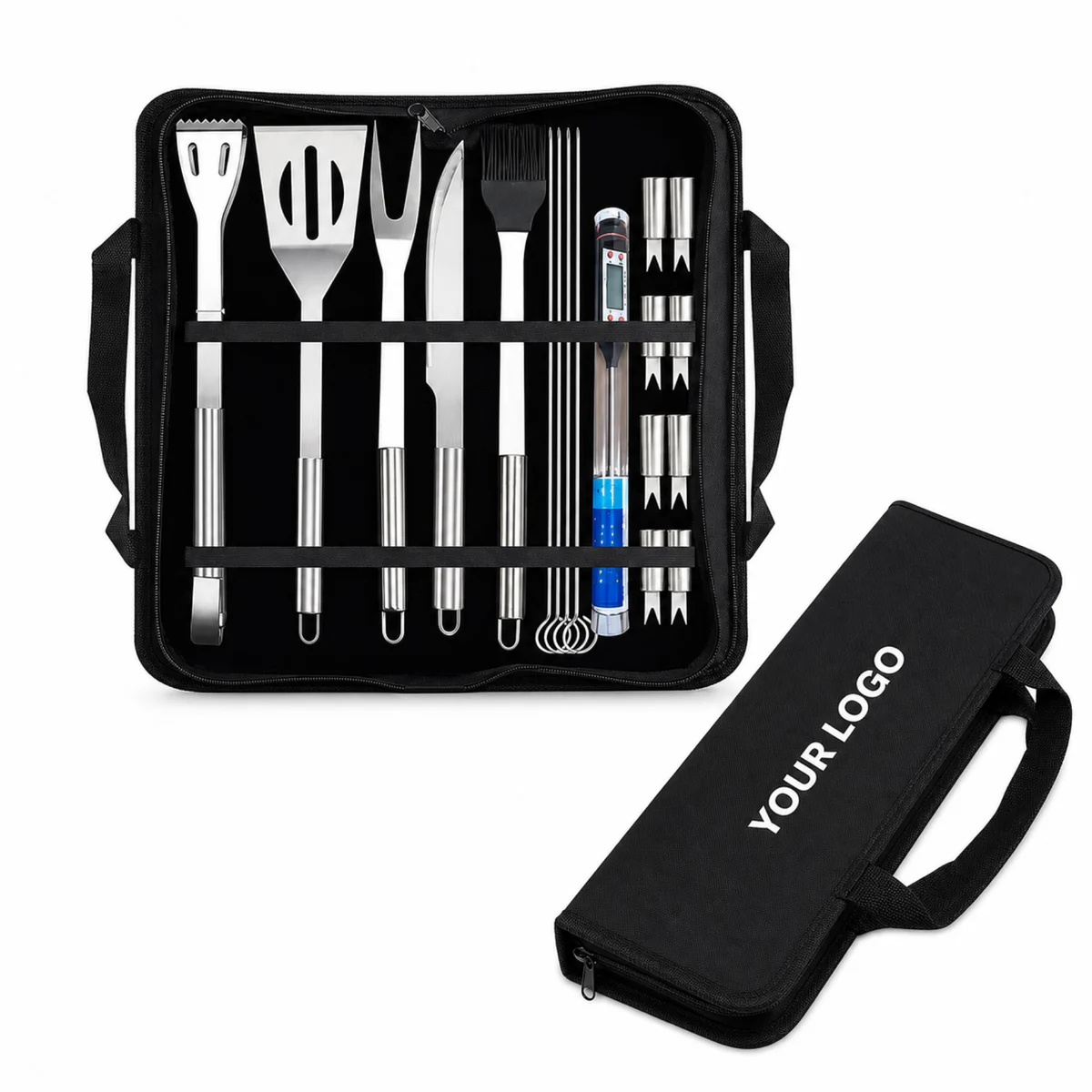 Stainless Steel Outdoor Grill Utensils Set With Oxford Bag