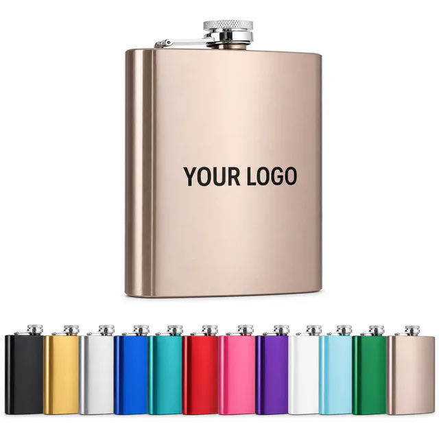 6 Oz Stainless Steel Hip Flask For Outdoor Adventures