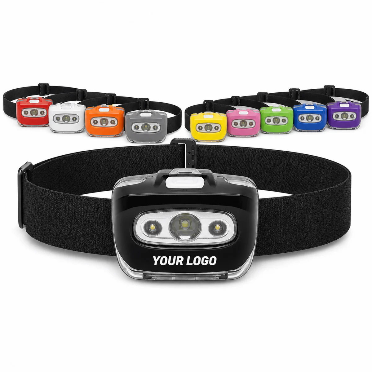 Camping LED Headlamp With 7 Lighting Modes And Water Resistance