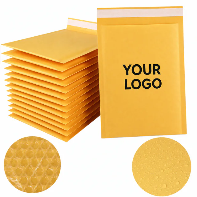 Custom Bubble Mailer Self Seal Padded Envelopes Kraft Paper