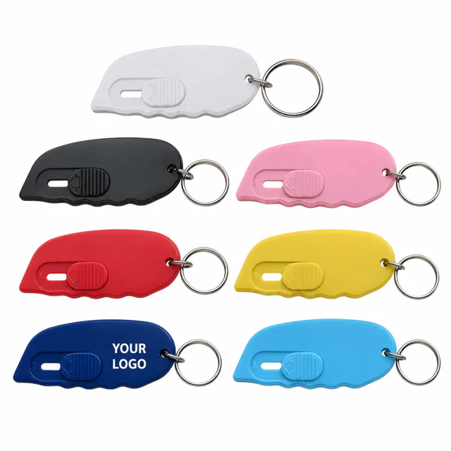ABS Retractable Box Cutter Keychain Letter Opener