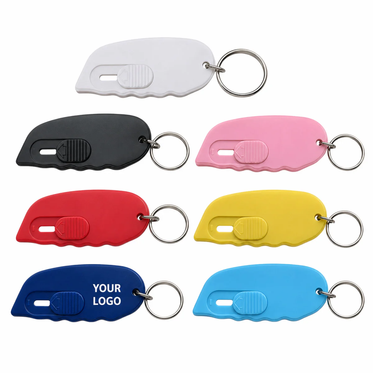 ABS Retractable Box Cutter Keychain Letter Opener