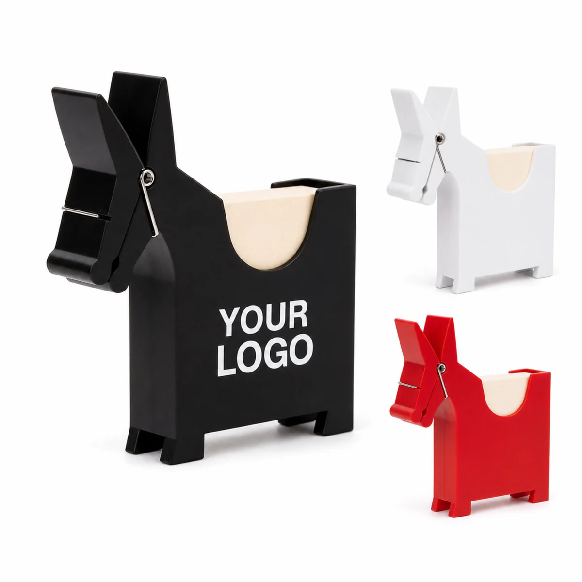 Pony Shaped Desk Organizer With Memo Clip And Pen Storage